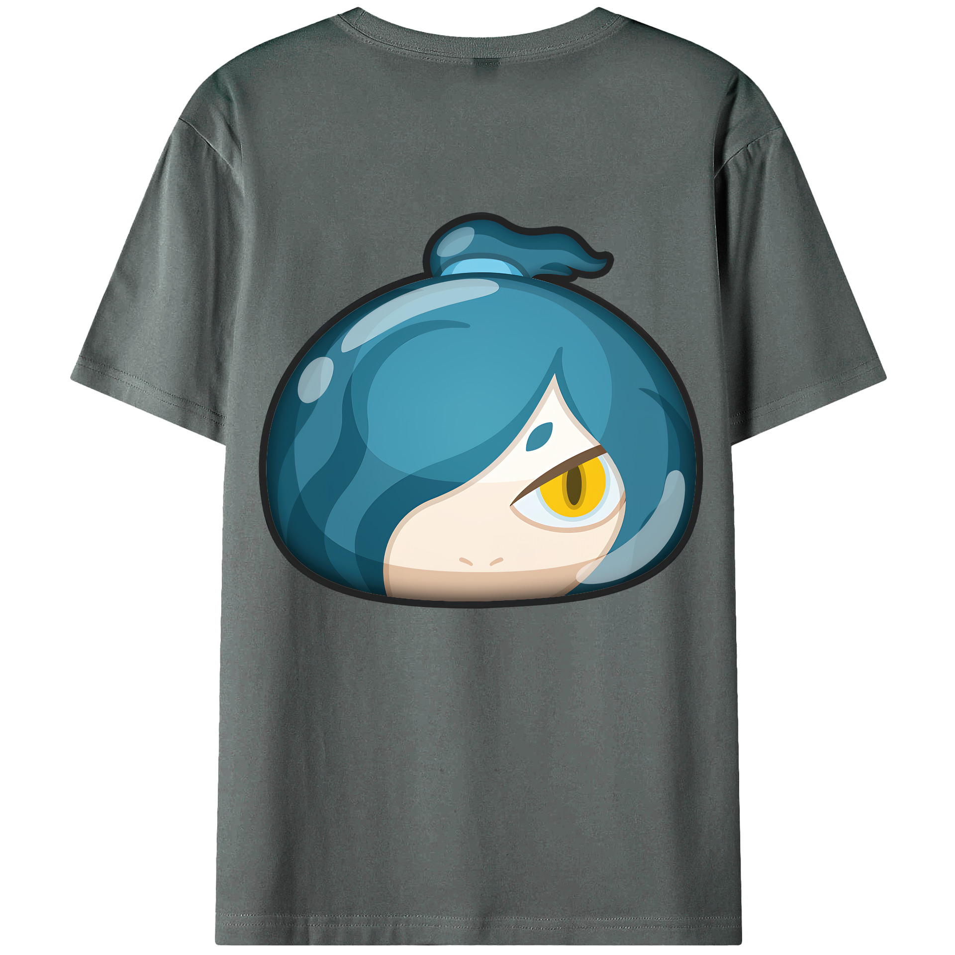 （画像用） 妖怪ウォッチ Yo-kai Watch 綿100％ メンズ半袖Tシャツ（バックプリント） 通気性